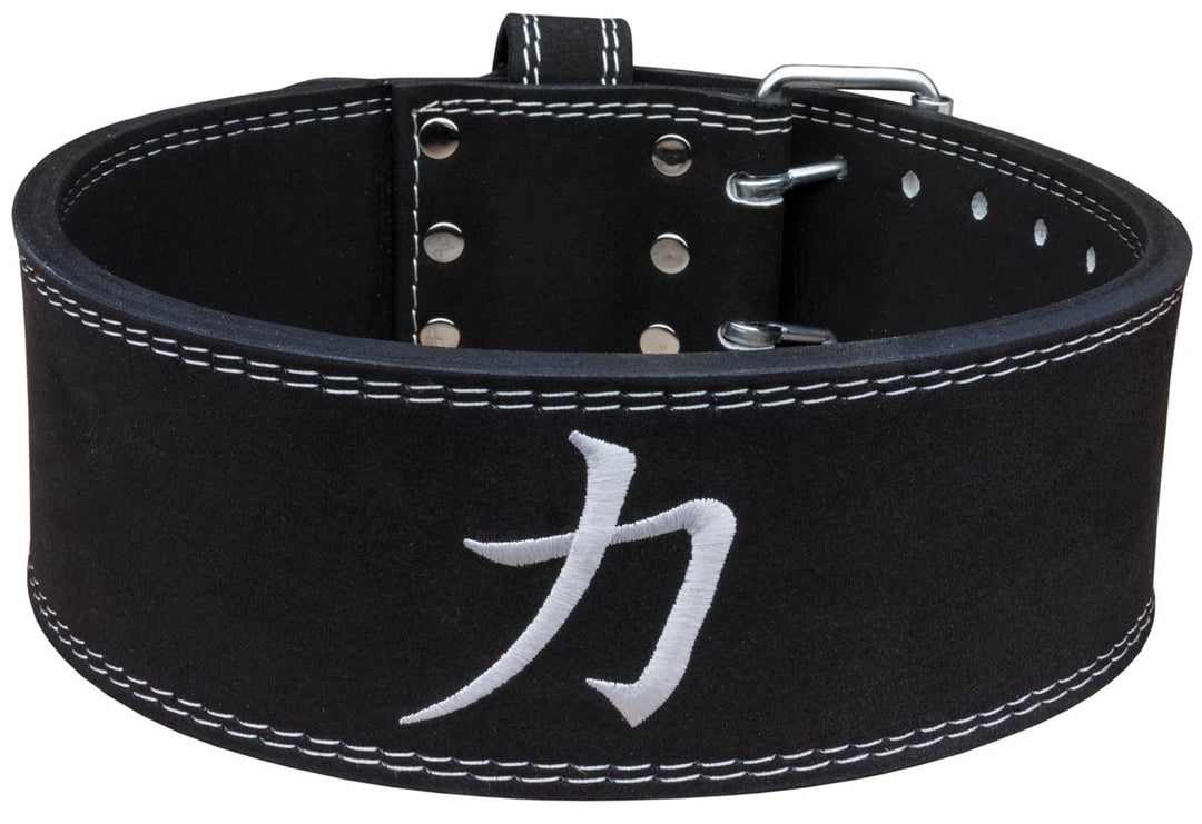 Powerlifting Belt - 10mm Double Prong Weightlifting Belt (IPF, USAPL, USPA  & IPL Approved) | Leather Power Back Support for Weight Lifting, Strength