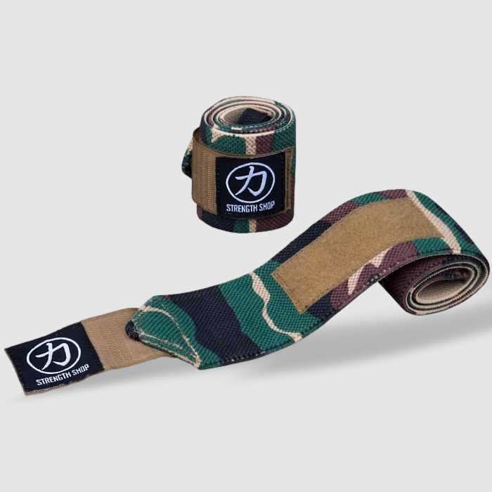 Strength Shop Stiff Wrist Wraps - Camo - USPA & IPF Approved - Strength Shop USA