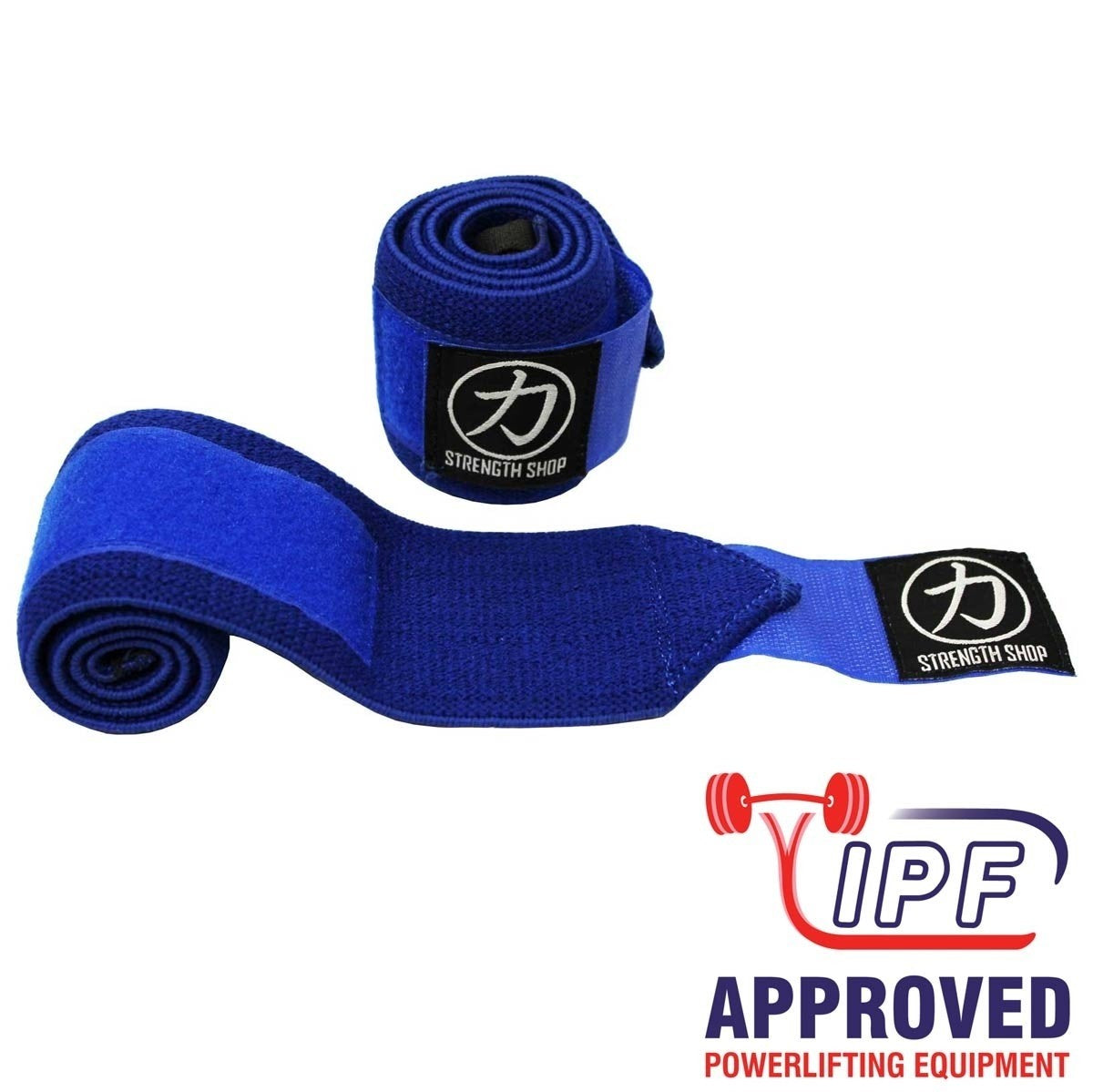 Strength Shop Stiff Wrist Wraps - Blue - IPF Approved - Strength Shop USA